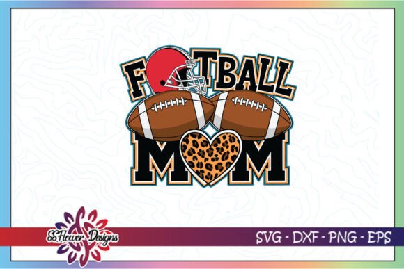 American Football Mom Game Day Mom SVG for Crafts Graphics
