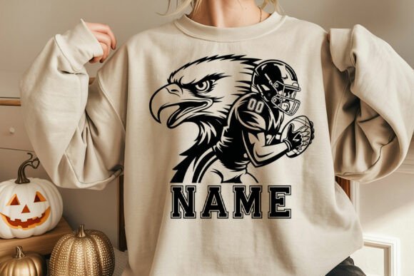 Customized Eagle Football Player Svg: Graphics for Crafts