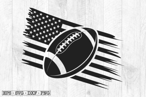 Football Ball Flag SVG: Graphics for Crafts & Blogs