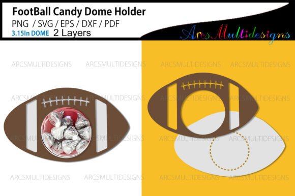 Football Candy Dome Holder: An Embroidery Review