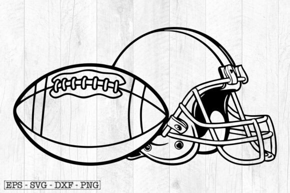 Football Helmet SVG Graphics for Local Business Crafts
