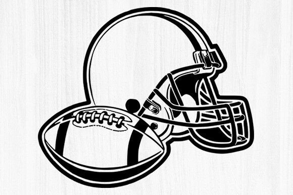 Football Helmet SVG Graphics for Sports Crafts