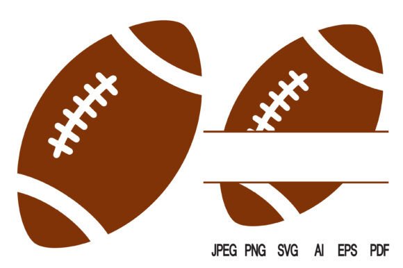 Football Monogram SVG Set: Graphics for Crafts