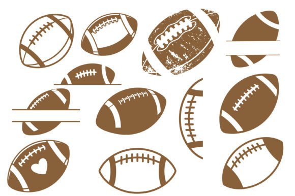Football SVG Clipart Bundle for Graphics & Crafts