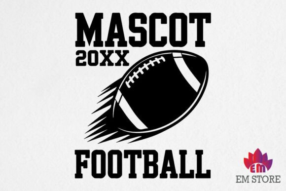 Mascot Football SVG: Graphics for Local Business Crafts