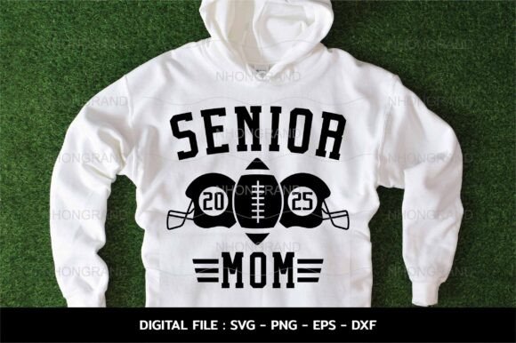 Senior Mom 2025 Graphics for Crafts Branding