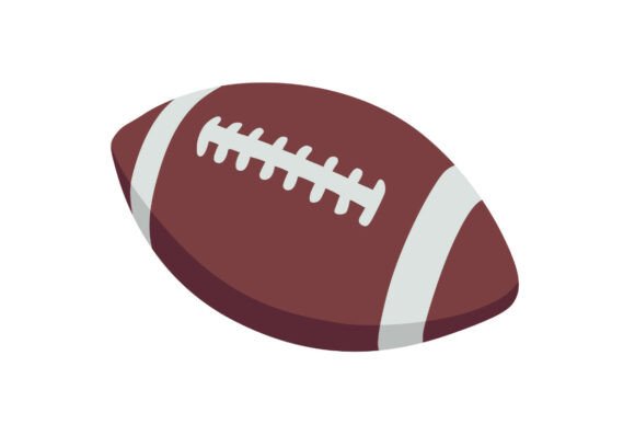 Shaded Football Graphics for Crafts and Editorial Design
