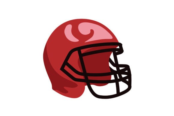Shaded Football Helmet Graphics for Local Crafts Branding